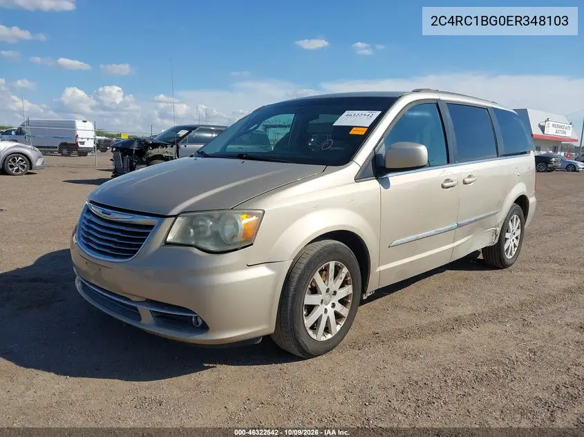 2014 CHRYSLER TOWN & COUNTRY VIN 2C4RC1BG0ER348103 — фото 2
