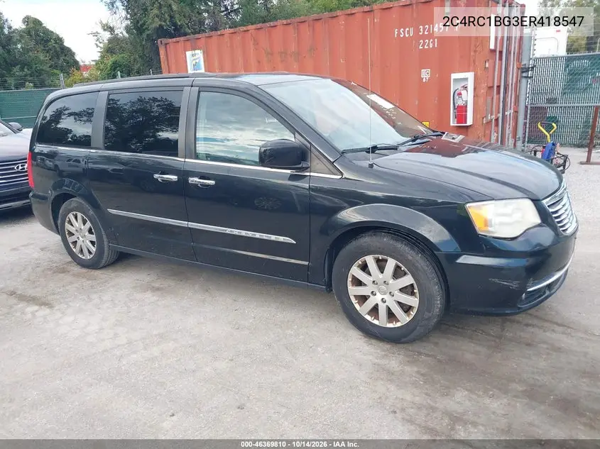 CHRYSLER TOWN & COUNTRY 2014, VIN 2C4RC1BG3ER418547