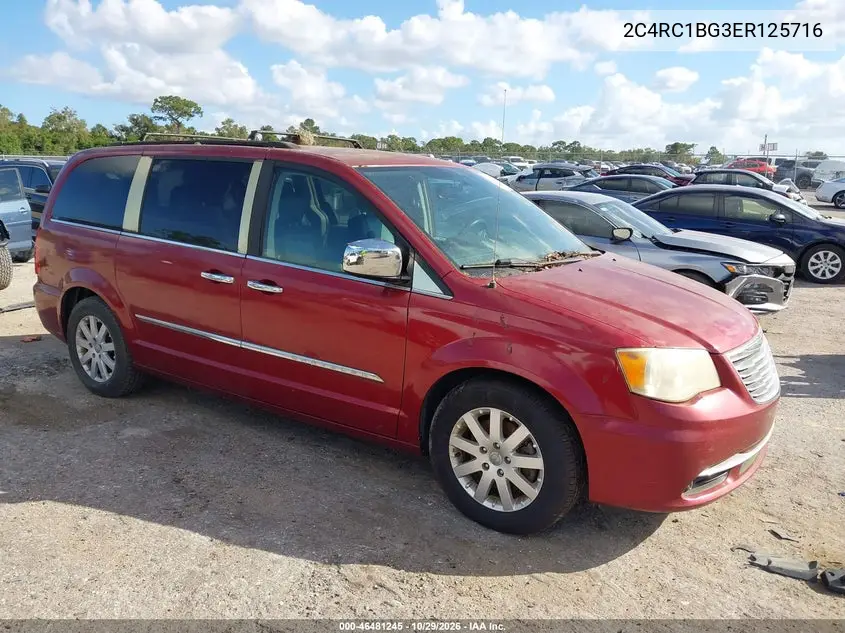 CHRYSLER TOWN & COUNTRY 2014, VIN 2C4RC1BG3ER125716