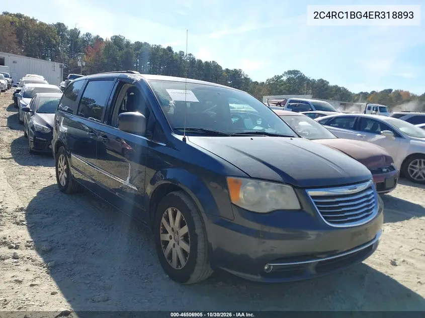 CHRYSLER TOWN & COUNTRY 2014, VIN 2C4RC1BG4ER318893
