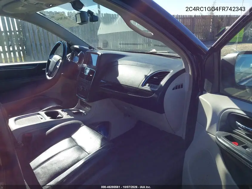 2015 CHRYSLER TOWN & COUNTRY VIN 2C4RC1GG4FR742343 — фото 5