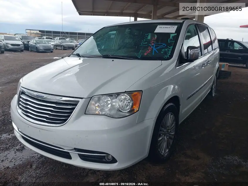 2016 CHRYSLER TOWN & COUNTRY VIN 2C4RC1CG0GR189665 — фото 2