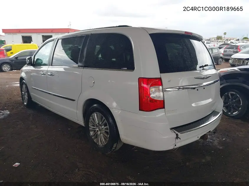 2016 CHRYSLER TOWN & COUNTRY VIN 2C4RC1CG0GR189665 — фото 3