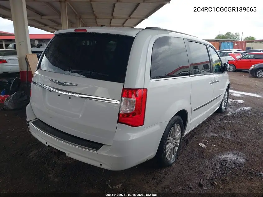 2016 CHRYSLER TOWN & COUNTRY VIN 2C4RC1CG0GR189665 — фото 4