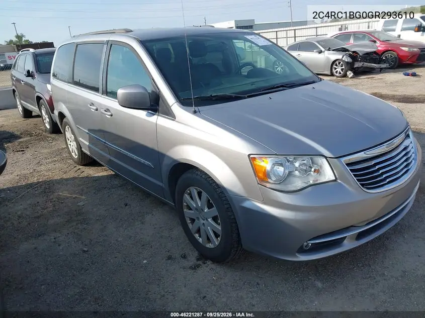 CHRYSLER TOWN & COUNTRY 2016, VIN 2C4RC1BG0GR293610