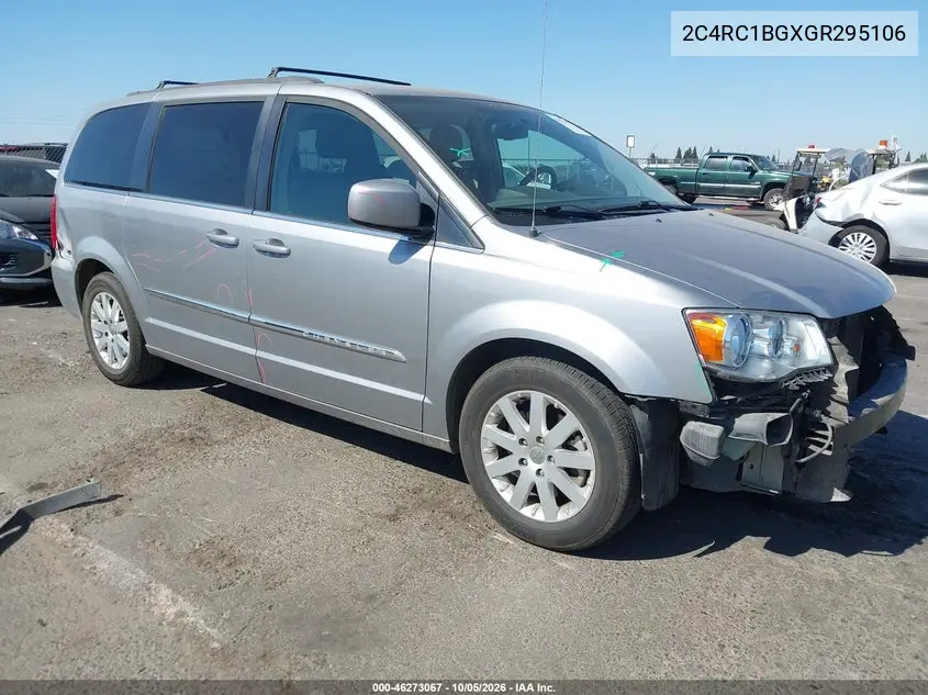 CHRYSLER TOWN & COUNTRY 2016, VIN 2C4RC1BGXGR295106