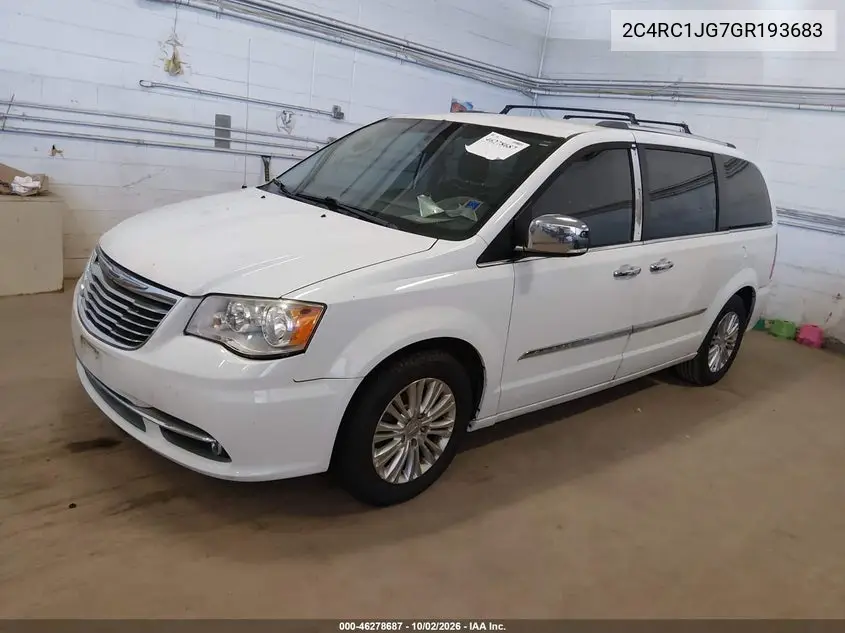 2016 CHRYSLER TOWN & COUNTRY VIN 2C4RC1JG7GR193683 — фото 2