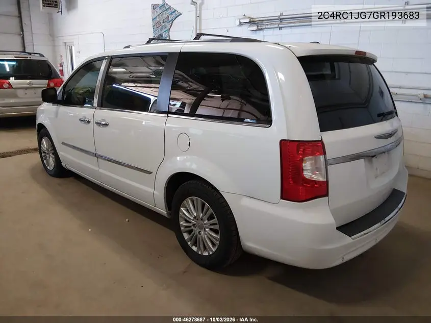 2016 CHRYSLER TOWN & COUNTRY VIN 2C4RC1JG7GR193683 — фото 3