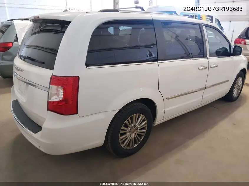 2016 CHRYSLER TOWN & COUNTRY VIN 2C4RC1JG7GR193683 — фото 4