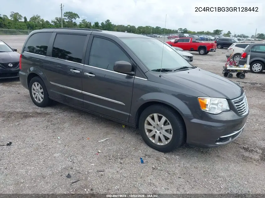 CHRYSLER TOWN & COUNTRY 2016, VIN 2C4RC1BG3GR128442