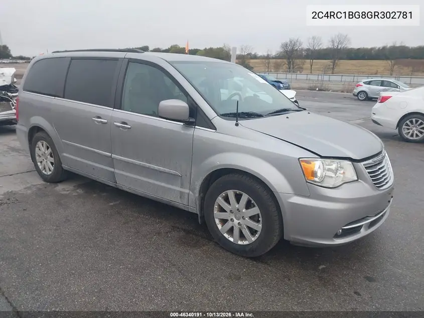 CHRYSLER TOWN & COUNTRY 2016, VIN 2C4RC1BG8GR302781