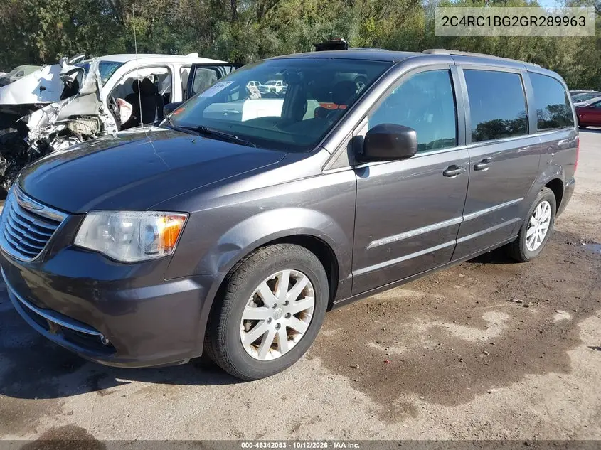 2016 CHRYSLER TOWN & COUNTRY VIN 2C4RC1BG2GR289963 — фото 2