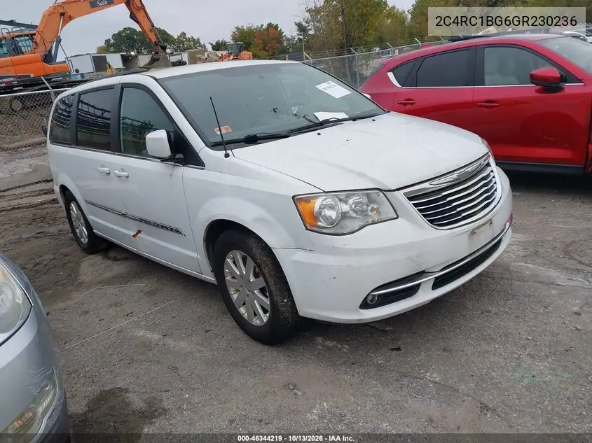 CHRYSLER TOWN & COUNTRY 2016, VIN 2C4RC1BG6GR230236