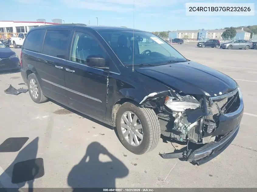 CHRYSLER TOWN & COUNTRY 2016, VIN 2C4RC1BG7GR232626