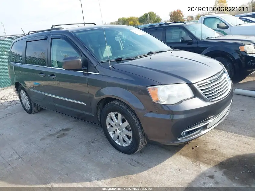 CHRYSLER TOWN & COUNTRY 2016, VIN 2C4RC1BG0GR221211