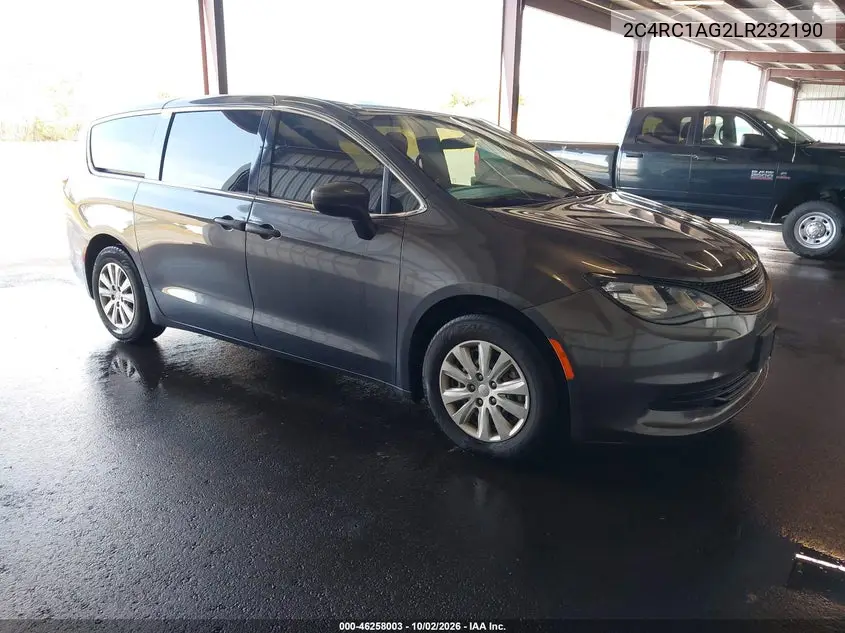 CHRYSLER VOYAGER 2020, VIN 2C4RC1AG2LR232190