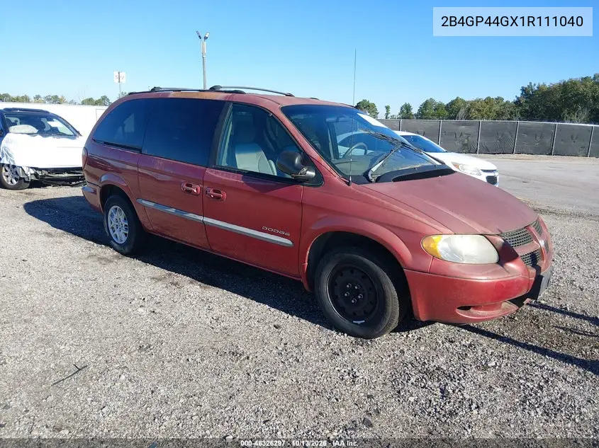 DODGE CARAVAN 2001, VIN 2B4GP44GX1R111040