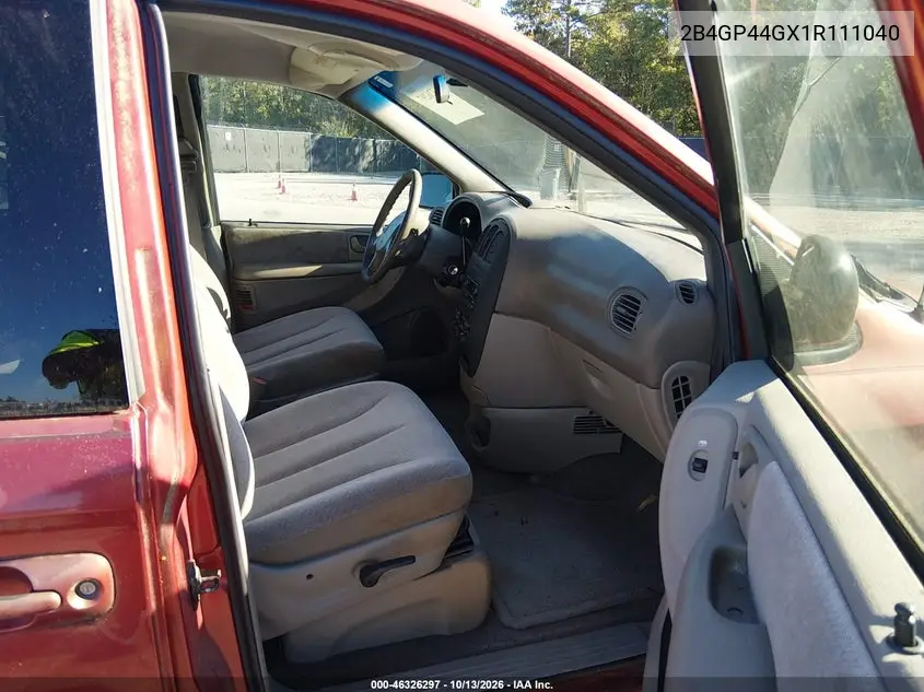 2001 DODGE CARAVAN VIN 2B4GP44GX1R111040 — фото 5