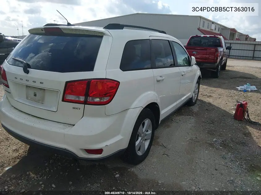 2012 DODGE JOURNEY VIN 3C4PDCBB5CT363016 — фото 4