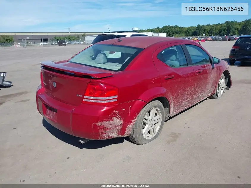 2008 DODGE AVENGER VIN 1B3LC56K18N626456 — фото 4