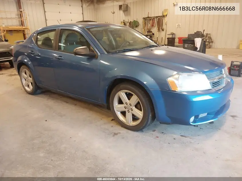 DODGE AVENGER 2008, VIN 1B3LC56R08N666668