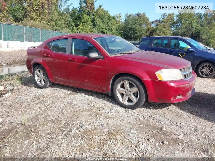 DODGE AVENGER 2008, VIN 1B3LC56R28N607234