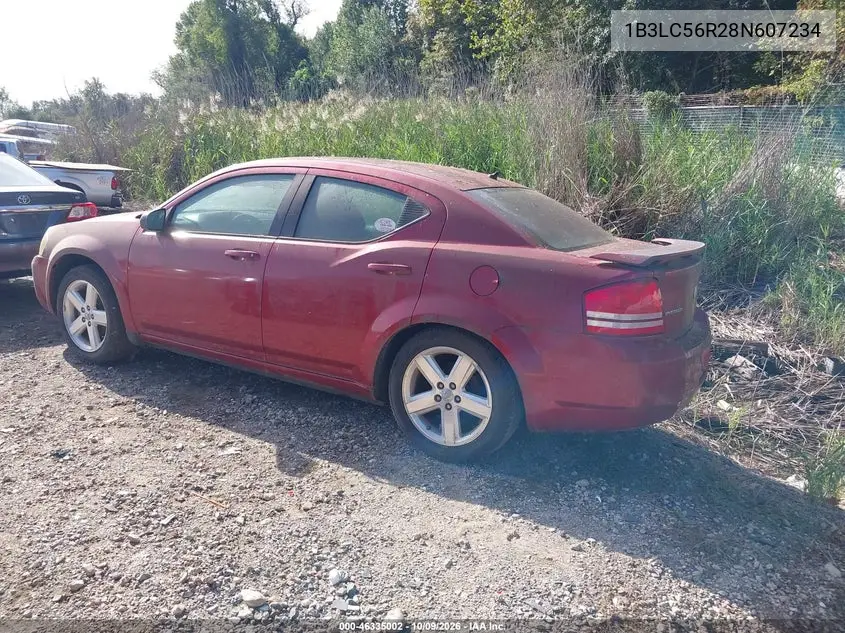 2008 DODGE AVENGER VIN 1B3LC56R28N607234 — фото 3