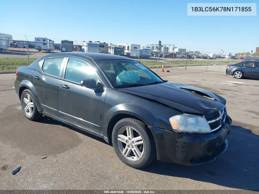 DODGE AVENGER 2008, VIN 1B3LC56K78N171855