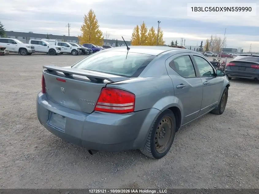 2009 DODGE AVENGER VIN 1B3LC56DX9N559990 — фото 4
