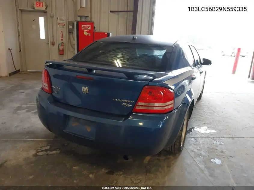 2009 DODGE AVENGER VIN 1B3LC56B29N559335 — фото 4