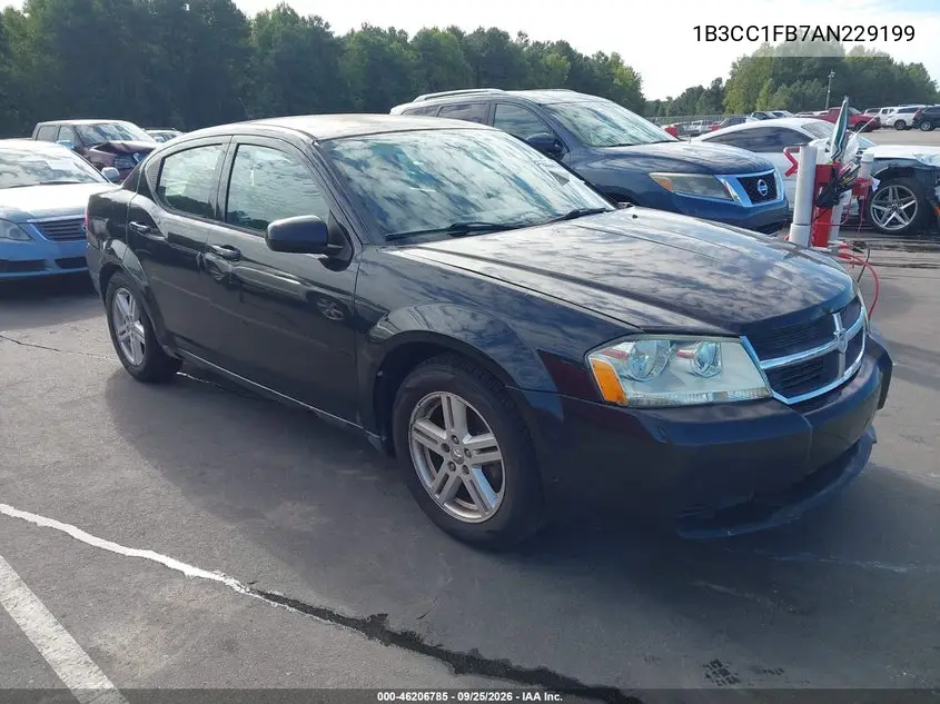 DODGE AVENGER 2010, VIN 1B3CC1FB7AN229199