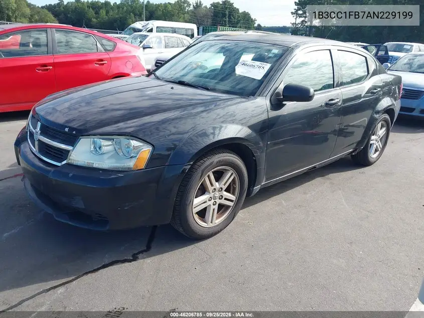 2010 DODGE AVENGER VIN 1B3CC1FB7AN229199 — фото 2