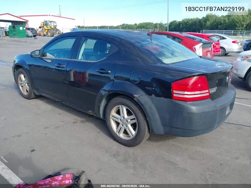 2010 DODGE AVENGER VIN 1B3CC1FB7AN229199 — фото 3