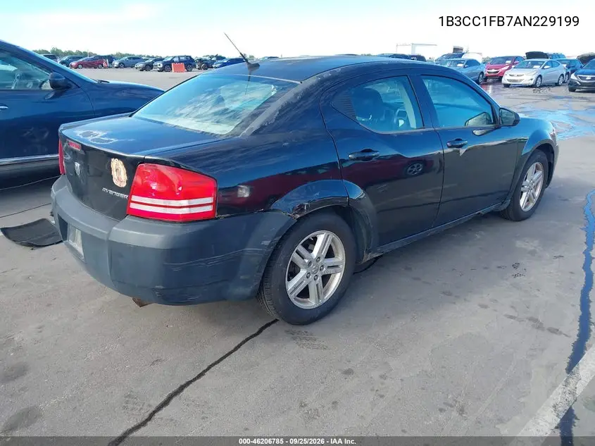 2010 DODGE AVENGER VIN 1B3CC1FB7AN229199 — фото 4
