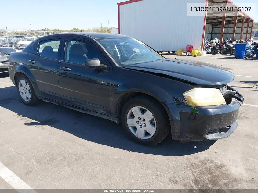 DODGE AVENGER 2010, VIN 1B3CC4FB9AN155107