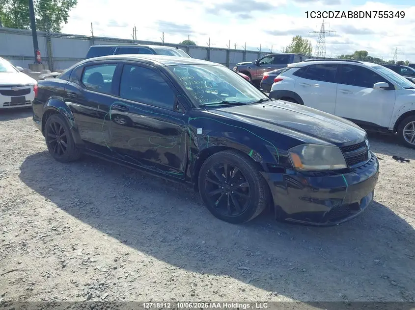 DODGE AVENGER 2013, VIN 1C3CDZAB8DN755349