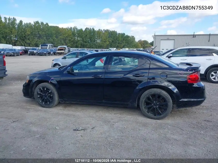 2013 DODGE AVENGER VIN 1C3CDZAB8DN755349 — фото 14