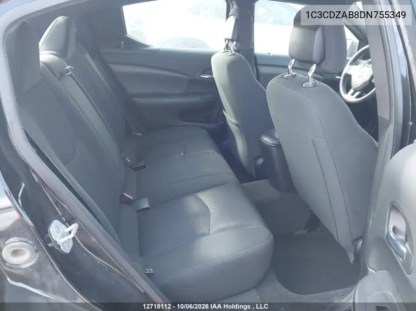 2013 DODGE AVENGER VIN 1C3CDZAB8DN755349 — фото 8