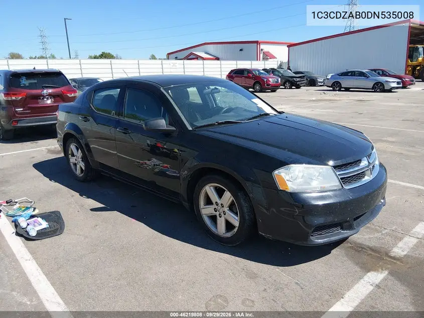 DODGE AVENGER 2013, VIN 1C3CDZAB0DN535008