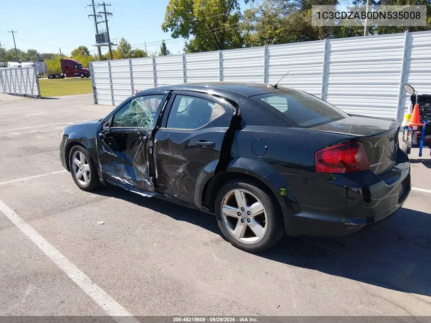 2013 DODGE AVENGER VIN 1C3CDZAB0DN535008 — фото 3