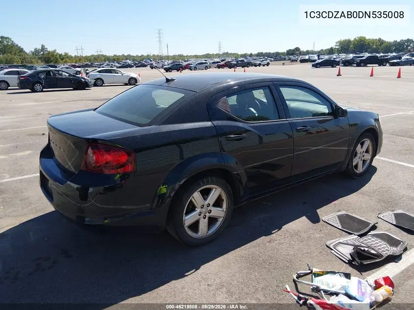 2013 DODGE AVENGER VIN 1C3CDZAB0DN535008 — фото 4