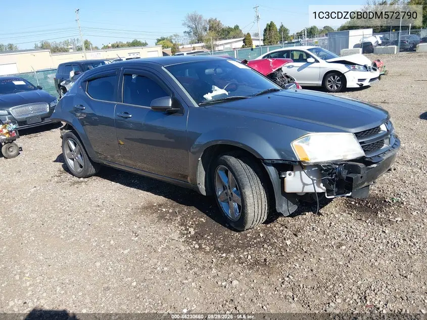 DODGE AVENGER 2013, VIN 1C3CDZCB0DM572790