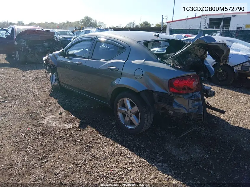 2013 DODGE AVENGER VIN 1C3CDZCB0DM572790 — фото 3