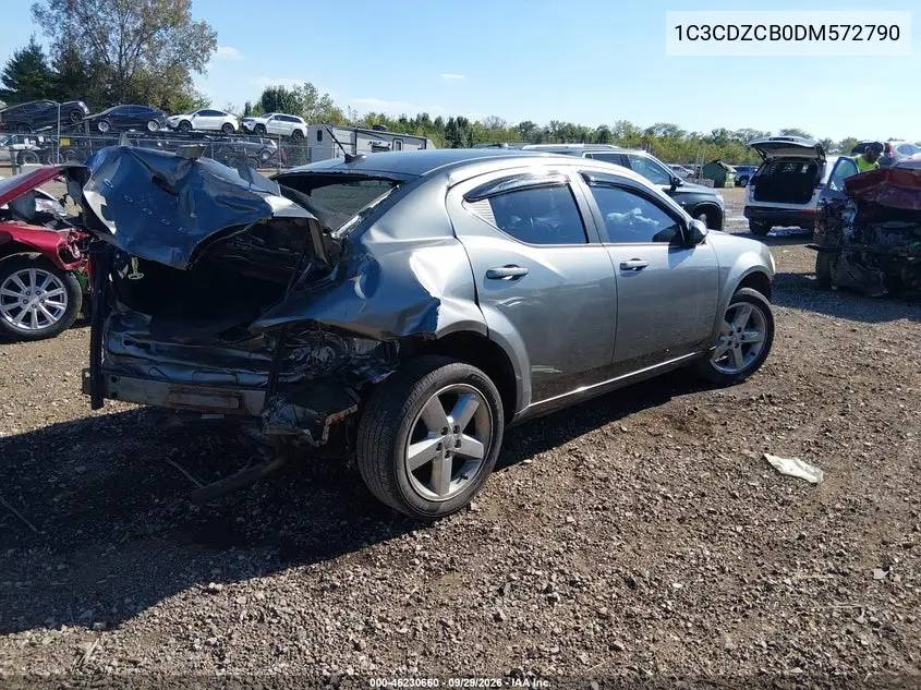 2013 DODGE AVENGER VIN 1C3CDZCB0DM572790 — фото 4