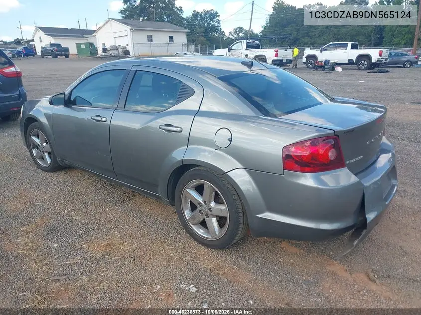 2013 DODGE AVENGER VIN 1C3CDZAB9DN565124 — фото 3