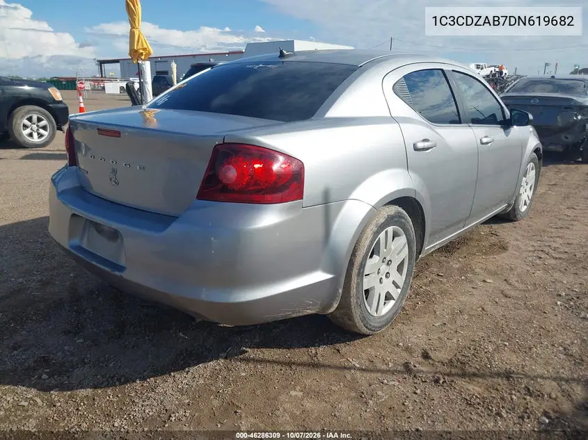 2013 DODGE AVENGER VIN 1C3CDZAB7DN619682 — фото 4