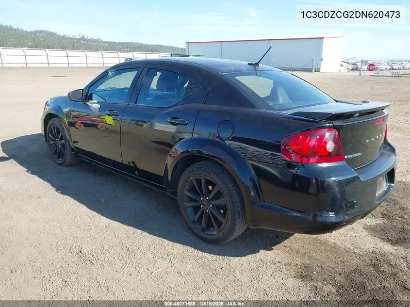 2013 DODGE AVENGER VIN 1C3CDZCG2DN620473 — фото 3