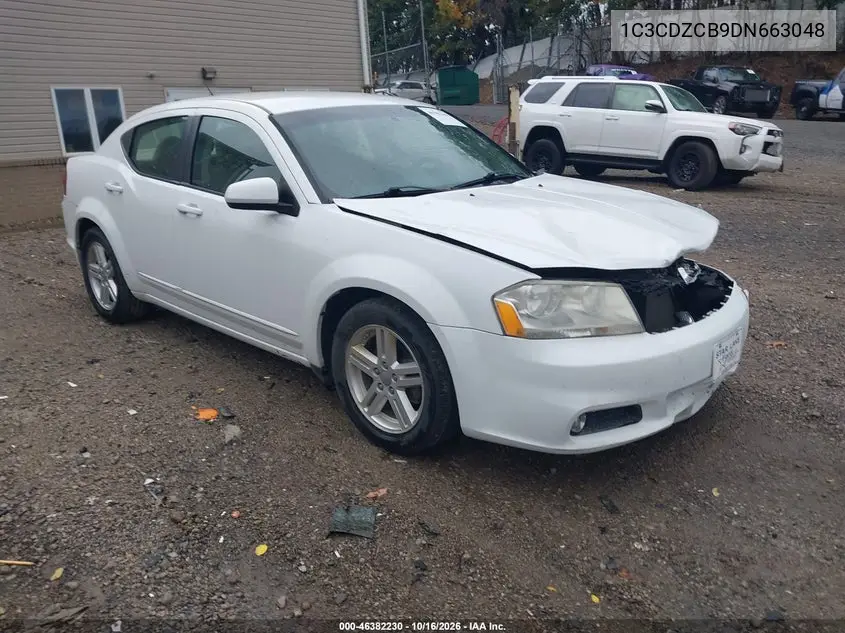 DODGE AVENGER 2013, VIN 1C3CDZCB9DN663048
