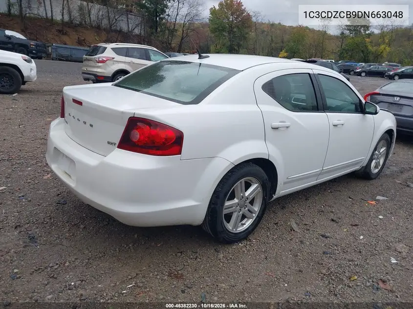 2013 DODGE AVENGER VIN 1C3CDZCB9DN663048 — фото 4