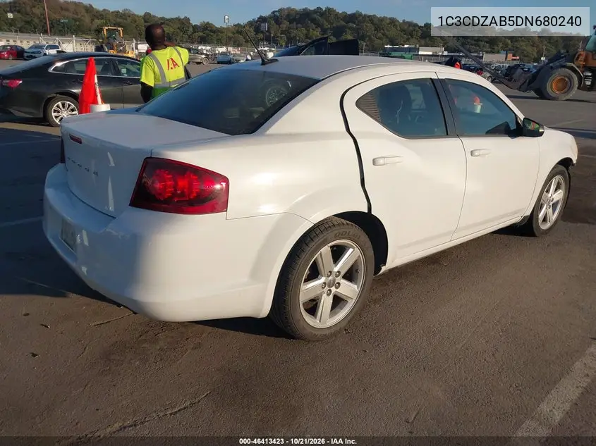 2013 DODGE AVENGER VIN 1C3CDZAB5DN680240 — фото 4